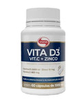 Vita D3 Vit.c + Zinco Vitafor 60 Cáps - MEUBRASILONLINE