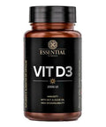 Vitamina D VIT D3 Essential Nutrition 120 caps - MEUBRASILONLINE