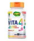 Vitaminas K2, D3, Cálcio E Magnésio Vita4 - Unilife - 60 Cápsulas - MEUBRASILONLINE